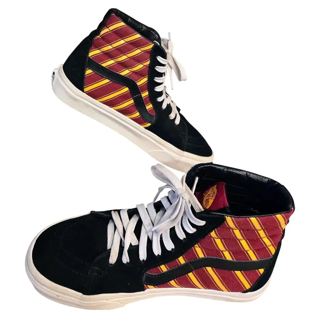 Vans Sk8-Hi Hogwarts Harry Potter Gryffindor Hi-Top Sneaker Men Size 5.5 Women 7